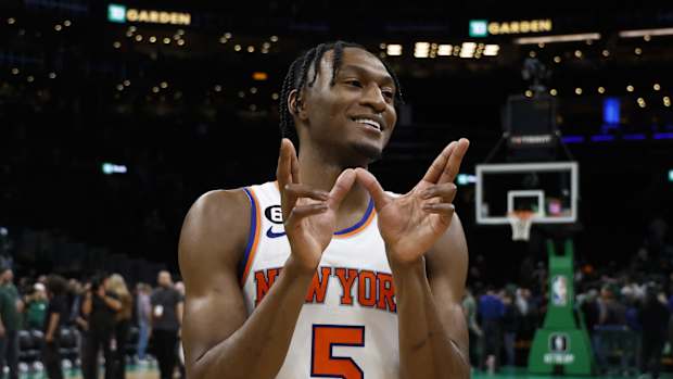 New York Knicks guard Immanuel Quickley